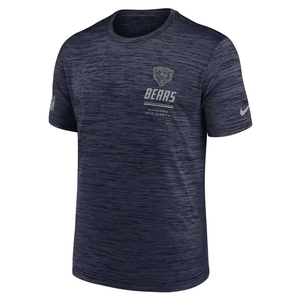 Chicago Bears Nike Hazy Marine Issue Velocity Crew Neck Tee Shirt