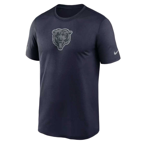 Chicago Bears Nike Marine Blue Chest Logo Issue Crew Neck Tee Shirt