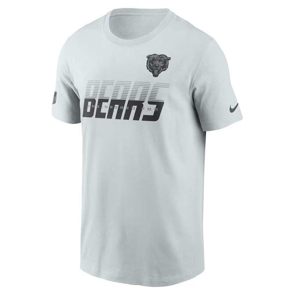 Chicago Bears Nike Pure Platinum Issue Crew Neck Tee Shirt