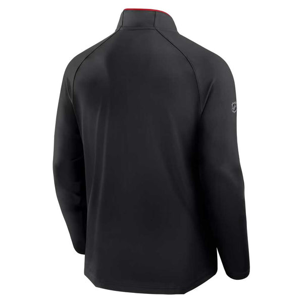 Chicago Blackhawks Fanatics Authentic Pro Rink Training Quarter Zip Sweatshirt