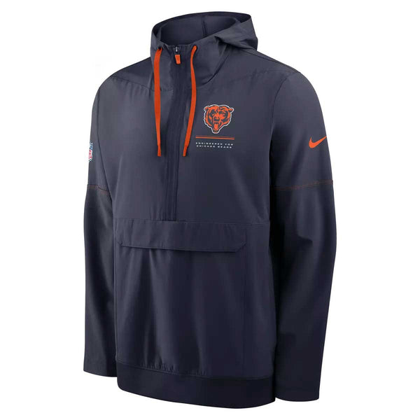 Chicago Bears Nike 2026 Sideline Anorak Long Sleeve Hooded Sweatshirt
