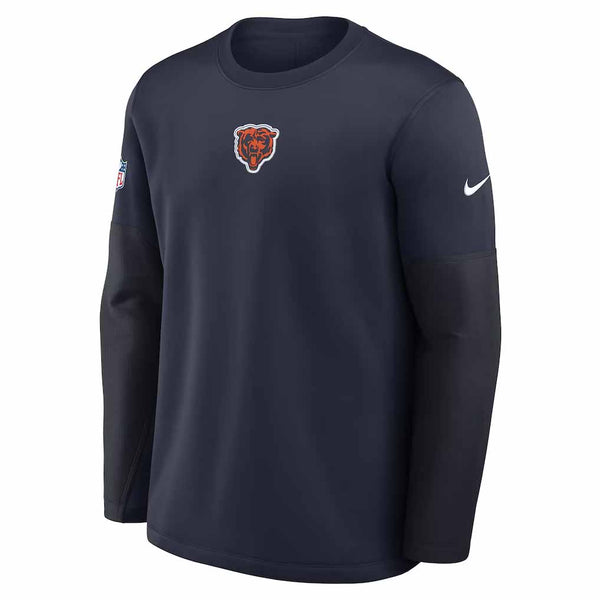 Chicago Bears Nike 2026 Sideline Coach Long Sleeve Crew Neck Sweatshirt