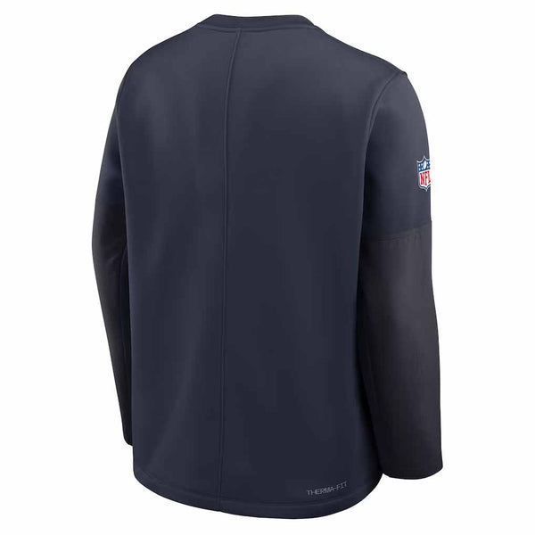 Chicago Bears Nike 2026 Sideline Coach Long Sleeve Crew Neck Sweatshirt