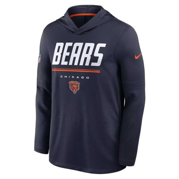 Chicago Bears Nike 2026 Sideline Lightweight Hooded Sweatshirt