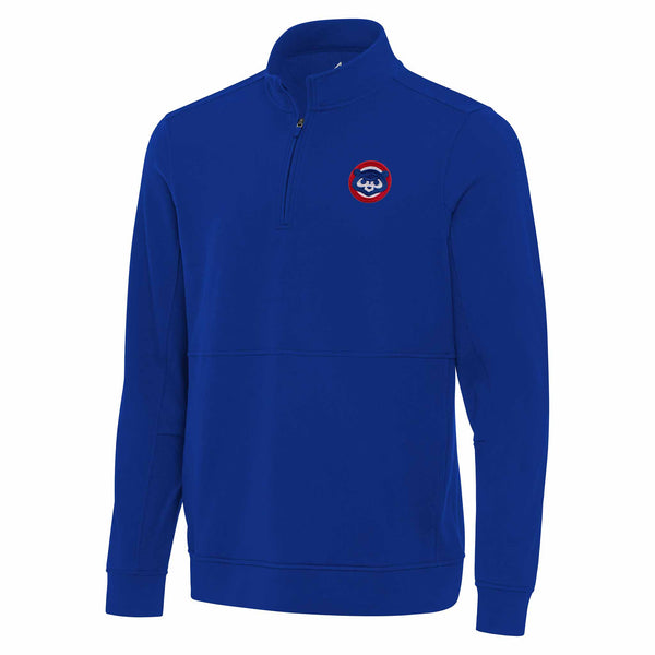 Chicago Cubs Antigua Echelon Quarter Zip Pullover Sweatshirt