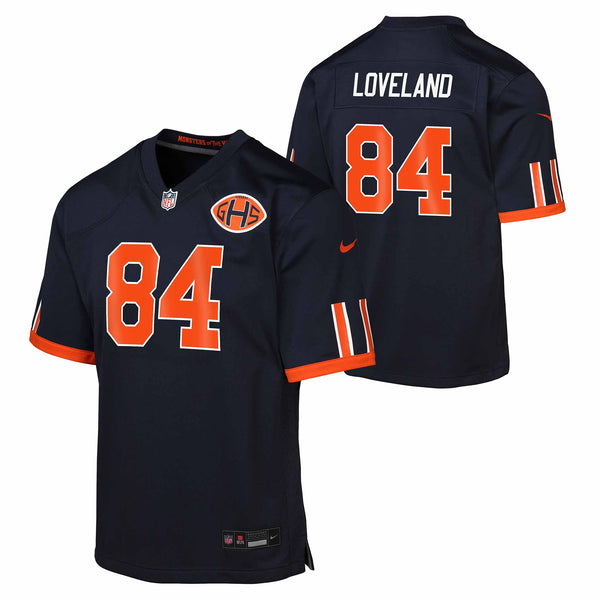 Chicago Bears Colston Loveland Nike Youth Rivalries Game Replica Jersey