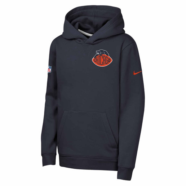 Chicago Bears Nike Youth Rivalries Sideline Hooded Sweathshirt