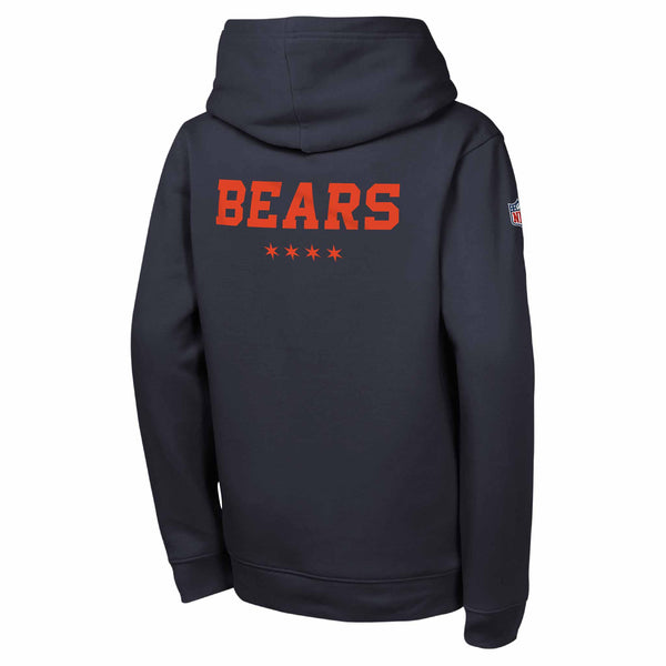 Chicago Bears Nike Youth Rivalries Sideline Hooded Sweathshirt
