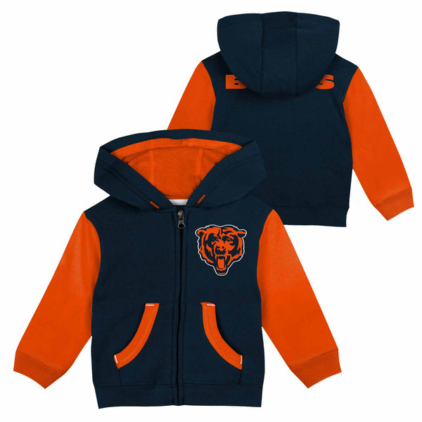 Chicago Bears Nike Toddler Stadium 2.0 Full Zip Hooded Sweatshirt