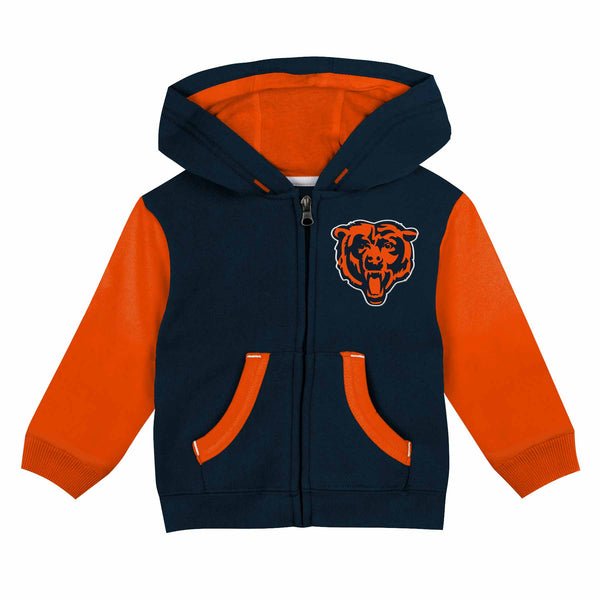Chicago Bears Nike Toddler Stadium 2.0 Full Zip Hooded Sweatshirt