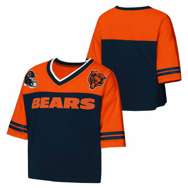 Chicago Bears Nike Youth Gridiron Goddess Short Sleeve Jersey Top
