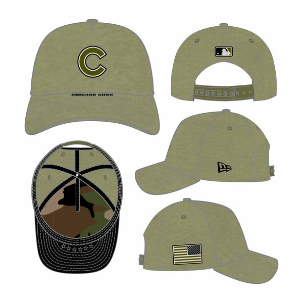 Chicago Cubs New Era 2026 Armed Forces Day 9FORTY Adjustable Cap