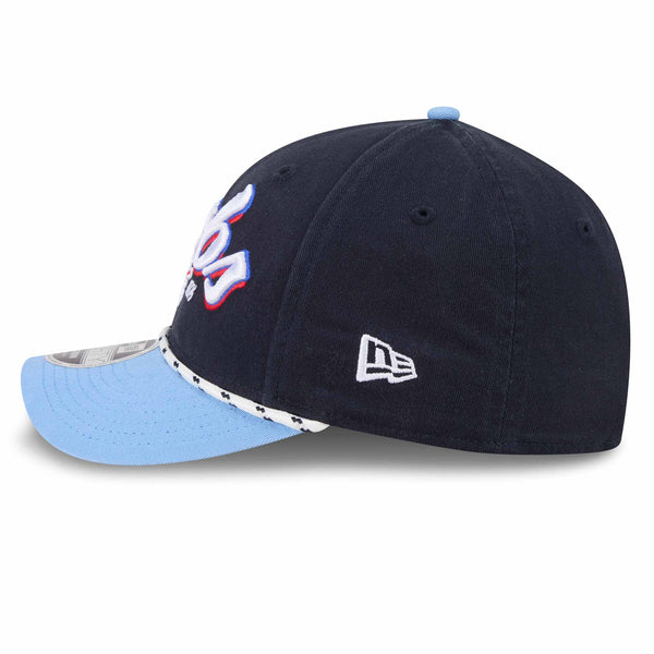 Chicago Cubs New Era Team Loyal Rope 9FORTY Snapback Adjustable Cap