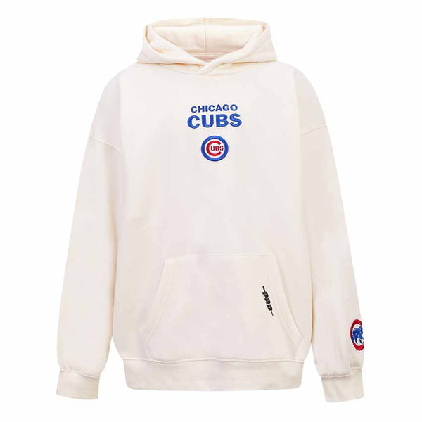 Chicago Cubs Pro Standard Youth Wingspan Pro Bullseye Eggshell Hooded Sweatshirt
