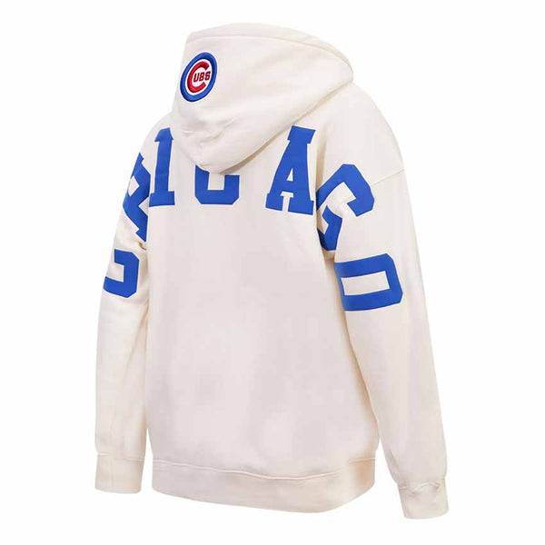 Chicago Cubs Pro Standard Youth Wingspan Pro Bullseye Eggshell Hooded Sweatshirt