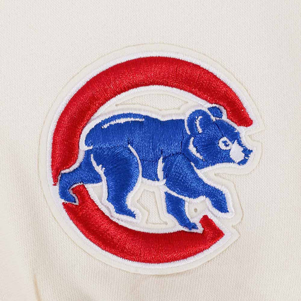 Chicago Cubs Pro Standard Youth Wingspan Pro Bullseye Eggshell Hooded Sweatshirt
