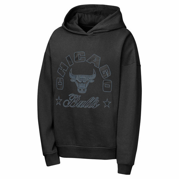 Chicago Bulls Youth Midnight Cropped Hooded Sweatshirt