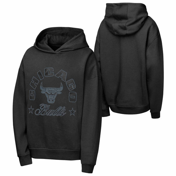 Chicago Bulls Youth Midnight Cropped Hooded Sweatshirt