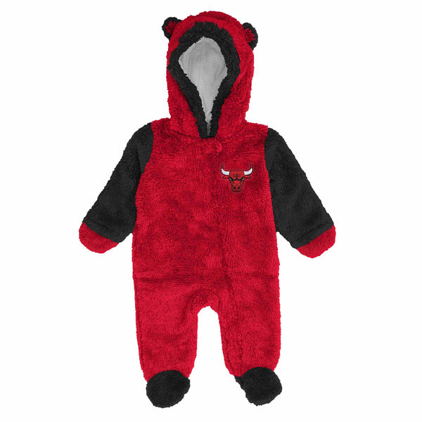 Chicago Bulls Newborn Block Out Teddy Onesie Set