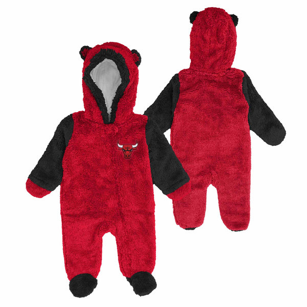 Chicago Bulls Newborn Block Out Teddy Onesie Set