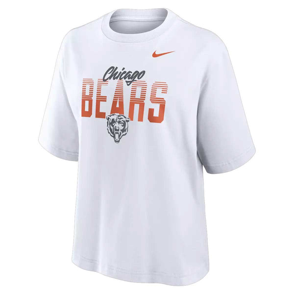 Chicago Bears Nike Womens Short Sleeve Boxy Tee Shirt