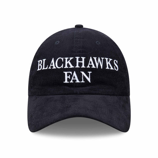 Chicago Blackhawks New Era Charcoal Fan Clean Up Adjustable Cap
