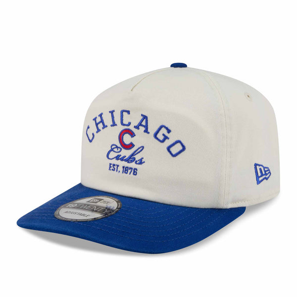 Chicago Cubs New Era Retro Cream 19TWENTY Stacked Snapback Adjustable Cap