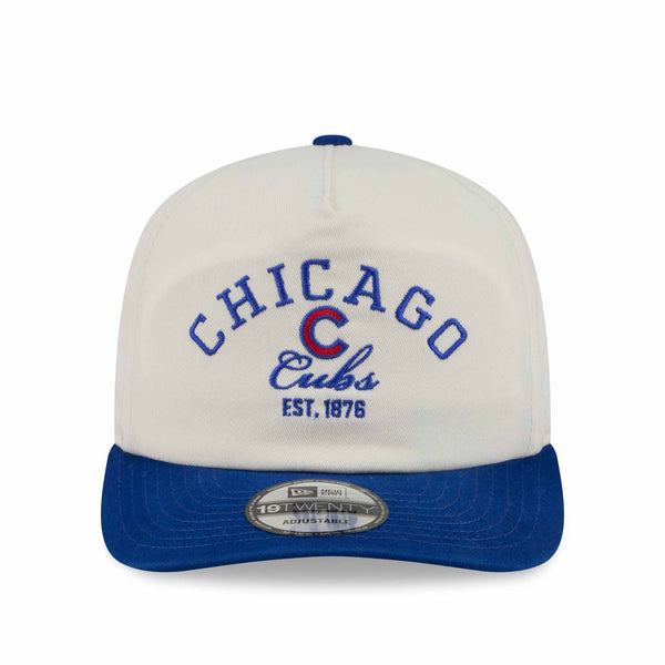 Chicago Cubs New Era Retro Cream 19TWENTY Stacked Snapback Adjustable Cap