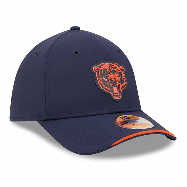 Chicago Bears New Era Navy Primary Logo Flex Fit Cap