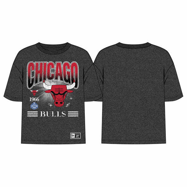 Chicago Bulls New Era Throwback ChiBull Short Sleeve Tee Shirt