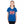 Load image into Gallery viewer, Chicago Cubs New Era Youth Blue Power Script Bullseye Short Sleeve Tee Shirt
