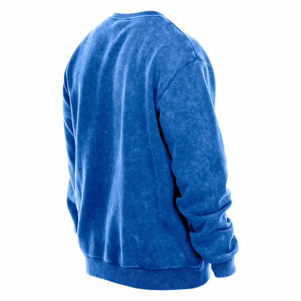 Chicago Cubs New Era Two Tone Retro Alternate Distressed Crewneck Sweatshirt
