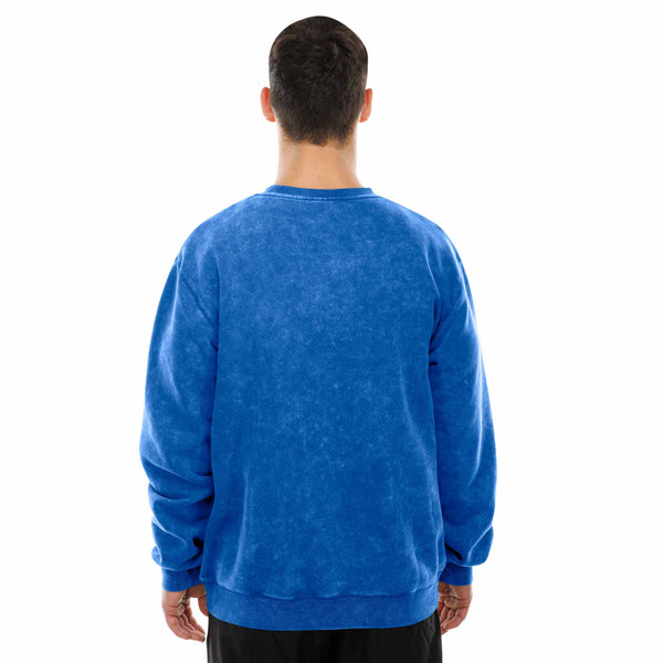 Chicago Cubs New Era Two Tone Retro Alternate Distressed Crewneck Sweatshirt
