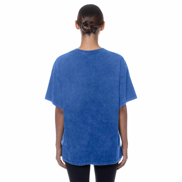 Chicago Cubs New Era Women's Distressed Cloud Bullseye Short Sleeve Tee Shirt
