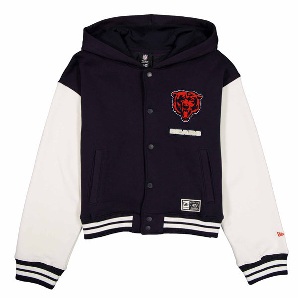 Chicago Bears New Era Women's Classic Button Down Bomber Jacket