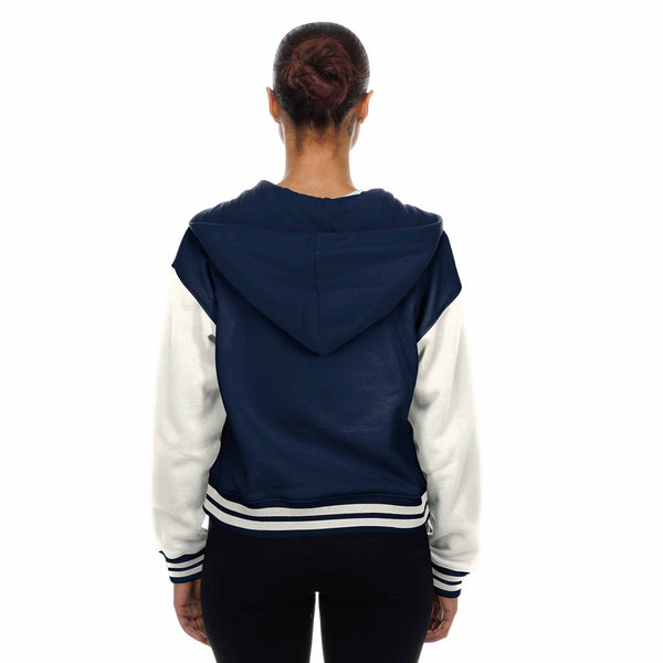 Chicago Bears New Era Women's Classic Button Down Bomber Jacket