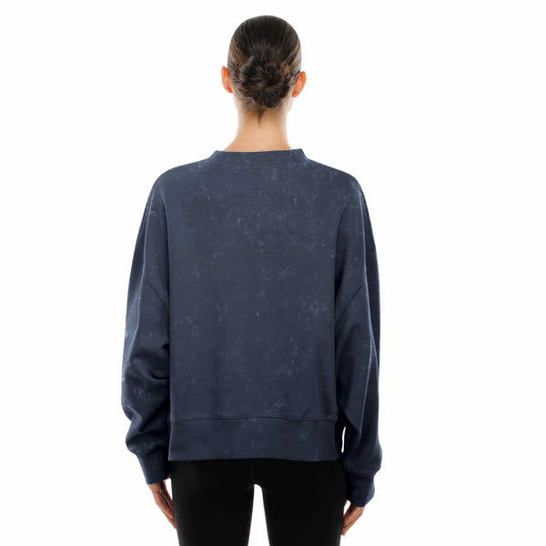 Chicago Bears New Era Women's Distressed Retro Multi Logo Crewneck Sweatshirt