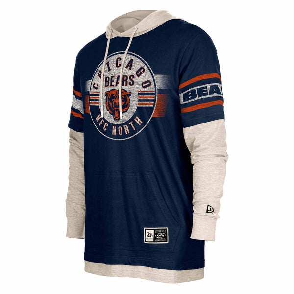 Chicago Bears New Era Two Tone Retro Gamer Hooded Sweatshirt