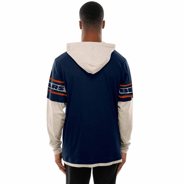 Chicago Bears New Era Two Tone Retro Gamer Hooded Sweatshirt