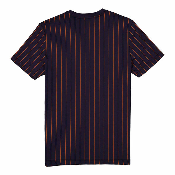 Chicago Bears New Era Retro Black Pinstripe Block Script Short Sleeve Sweatshirt