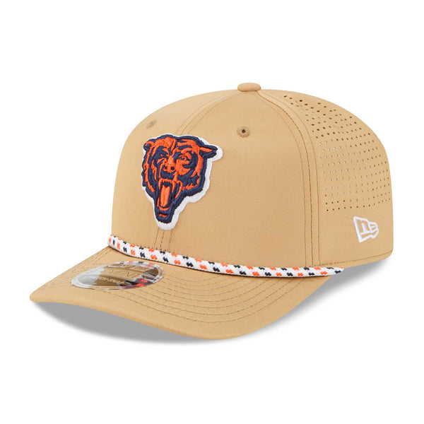 Chicago Bears New Era 9SEVENTY Stretch-Snap Tan Performance Rope Adjustable Cap