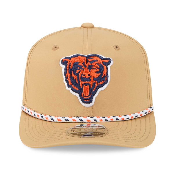 Chicago Bears New Era 9SEVENTY Stretch-Snap Tan Performance Rope Adjustable Cap