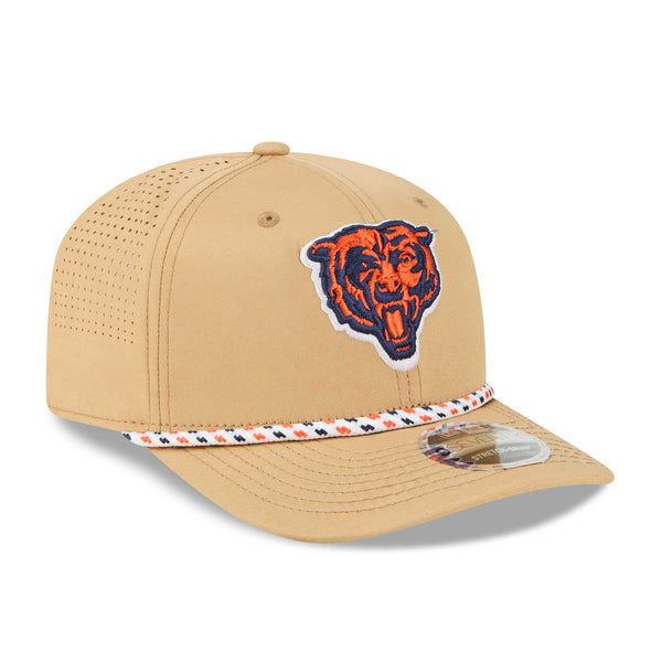 Chicago Bears New Era 9SEVENTY Stretch-Snap Tan Performance Rope Adjustable Cap