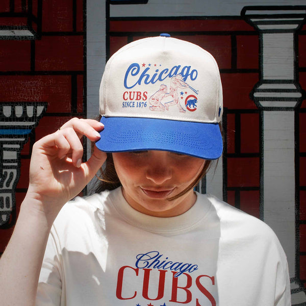 Chicago Cubs 47 Brand Natural Screen Graphic TT Hitch Adjustable Cap