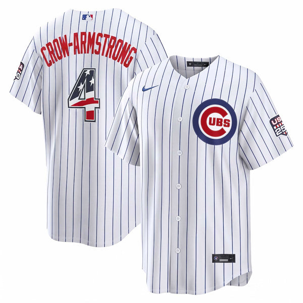 Chicago Cubs Pete Crow-Armstrong Nike Home 2026 4th Of July Replica Jersey