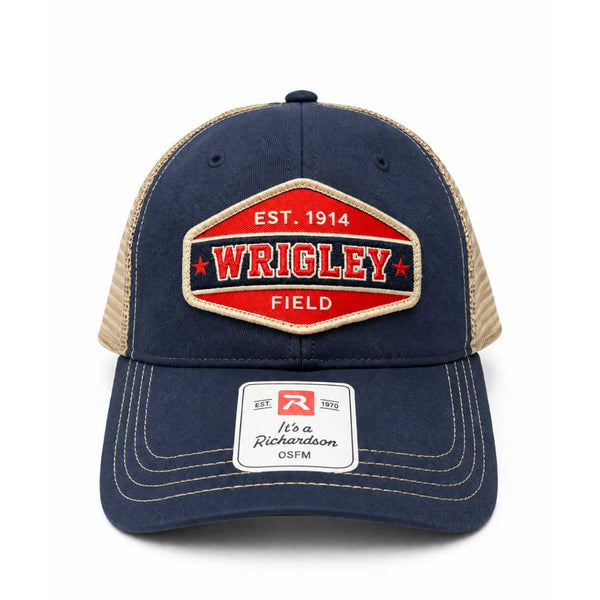 Wrigley Field Established 1914 Patched Trucker Adjustable Cap