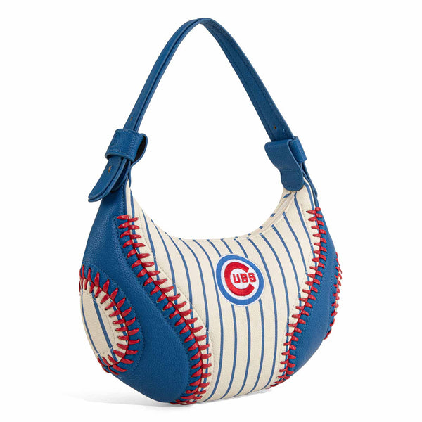 Chicago Cubs Montana West Pinstripe Hobo Bag
