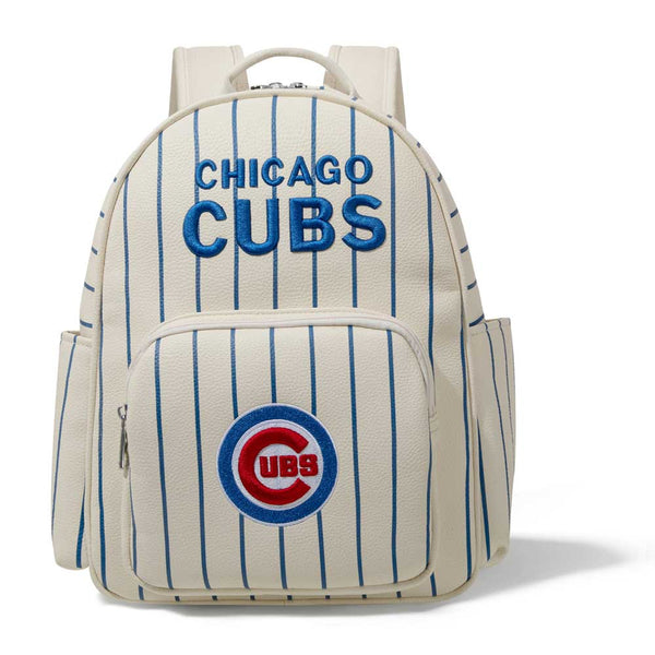 Chicago Cubs Montana West Pinstriped Backpack with Embossed Pattern
