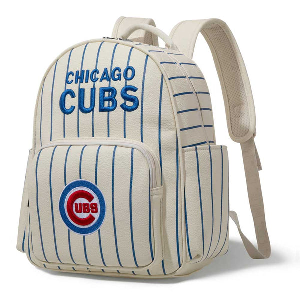 Chicago Cubs Montana West Pinstriped Backpack with Embossed Pattern