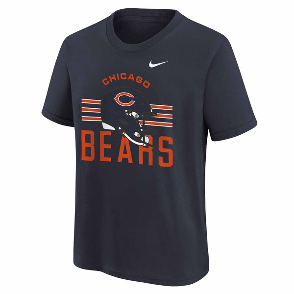 Chicago Bears Youth Nike Velocity Helmet Short Sleeve T Shirt